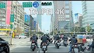 Taipei 4K - Driving Downtown - Taiwan