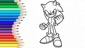 How to coloring Sonic Coloring Pages