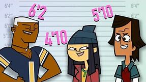 Total Drama Character Height Chart UPDATED 2024