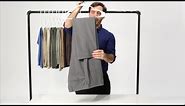How to Hang Your Dress Pants with the Savile Row Fold | Bonobos