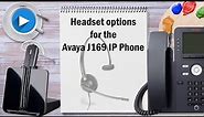 Headset options for Avaya J169 Deskphone