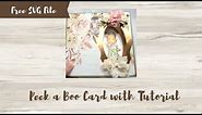 Free SVG & Cricut File for Peek A Boo Card with Tutorial - ASC Craft Supplied DT Project