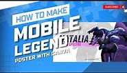 How to make Mobile Legend Poster - Canva Tutorial