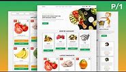 Complete Responsive Grocery Store Website Design Using HTML / CSS / JavaScript / PHP PDO - Demo