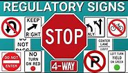 Regulatory Signs Explained: What They Are and the Most Common in the U.S. #drivereducation #fyp #car