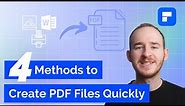 How to Create PDF Files? | The easiest way to create PDF Quickly