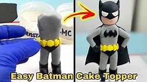 Easy Batman Sugar Cake Topper Tutorial