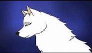 Sad white wolf - Brief animation [Tony Crynight]