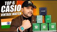 Top 6 Best Casio Vintage Watch For Men 🔥 Best Watch Haul For College 2024 | ONE CHANCE