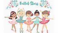 Ballerina Ballet Dancers Clipart