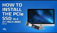 How to Install/Upgrade the PCIe SSD in a 27-inch iMac (2019) iMac19,1