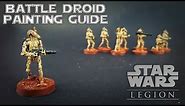 B1 Battle Droid Painting Tutorial ~ Star Wars Legion!