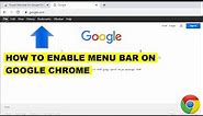 How to Add New Menu Bar on Google Chrome Browser | Windows