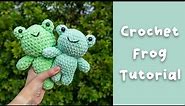 Crochet Frog Tutorial - Easy Frog Plushie Amigurumi Tutorial for Beginners