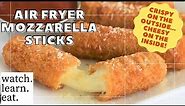 Air Fryer Mozzarella Sticks | How to Air Fry Frozen Mozzarella Sticks | Watch Learn Eat