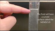 How to use a graduated cylinder