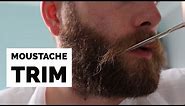 How to Trim a Moustache with Scissors