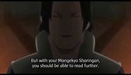 Itachi father fugaku uchiha has a unique mangekyou sharingan!!!