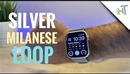 Silver Milanese Loop on Apple Watch serie 7
