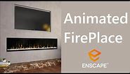 Animated Fireplace in Enscape | Enscape tutorial