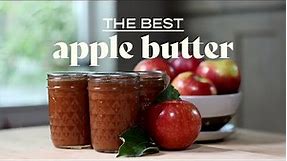 The BEST apple butter recipe for canning! 🍎🍁🍂