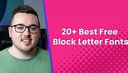 20 Best Free Block Letter Fonts