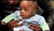 Baby Samuel Get His First Pair of Hearing Aids - hearing for the first time