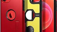 Spigen Tough Armor [Extreme Protection Tech] Designed for iPhone 12 / Designed for iPhone 12 Pro Case (2020) - Red
