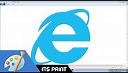 [Requested Video] Draw Internet Explorer logo in MS Paint from Scratch!