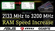 💥 RAM Speed Increase 2133 MHz to 3200 MHz in any Motherboard || Enable XMP for RAM