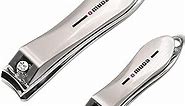 Nail Clippers , Built-in Nail File, Nail Trimmer, Very Sharp Nail Kit for Women and Men, Curved Blade Easy-Grip Toenail Nail Tough Heavy Stainless Steel