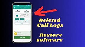 How to restore Deleted Call Logs in mobile Phone ?