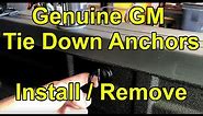 [HOW TO] Install Genuine GM Tie Down Anchors (Or Remove) - Fits All GM Trucks