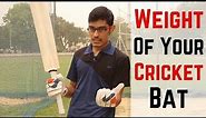 What Should Be The Weight Of Your Cricket Bat? Virat Kohli's Bat Weight | SportShala |