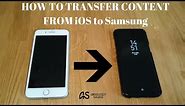 HOW TO Transfer Content from iPhone to your new Samsung Galaxy