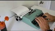 1964 Olivetti Lettera 32 Typewriter demo