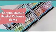 Acrylic Colour Pastel Paint Set Signature demo