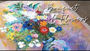 Oil Pastel_Bouquet of Flowers/ Odilon Redon 오딜롱르동/ Flower Painting/Relaxing Oil pastel drawing