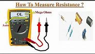 How to measure Resistance with Multimeter?