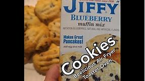 COOKIES made from Jiffy Blueberry Muffin Mix