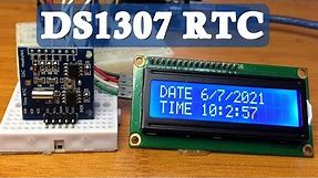 DS1307 RTC module With Arduino (Tiny RTC ).
