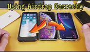 iPhone X/XS/XR: How to Use AIRDROP to Transfer Photos/Videos Wirelessly