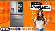 Samsung 28 cu ft 4-Door French Door Refrigerator w/ 21.5” Touch Screen Family Hub in SS RF28R7551SR