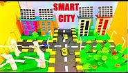 smart city model making using cardboard and waste materials | science project | howtofunda
