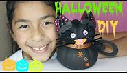 DIY Halloween Crafts How to Make a Black Cat With Pumpkins |B2cutecupcakes