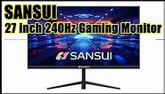 SANSUI 27 inch 240Hz Gaming Monitor✔️What's features highlight?