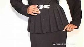 Black Special Occasion Church Suit For Women