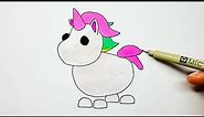How to Draw a Unicorn From Adopt Me