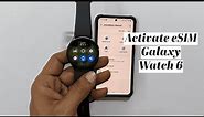 How to activate eSIM on Samsung Galaxy Watch 6 | Activate Jio esim on Galaxy Watch LTE