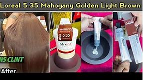 loreal 5.35 dark golden mahogany |5.35 loreal hair color | 5.35 l'oreal majirel #hairbrother